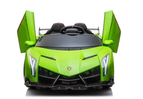Auto na akumulator Lamborghini Veneno Pilot Światła LED MP3 Zielony