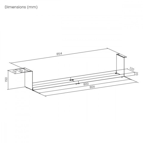 Kompaktowy organizer na kable MC-107 W Maclean