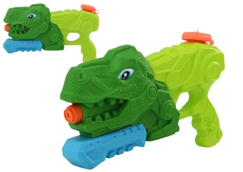 Pistolet Na Wodę Dinozaur 1000 ml Zielony Tyranozaur Zasięg 7 m LEAN Toys
