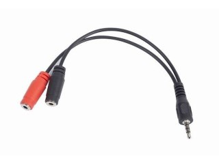 Adapter Jack Mini 4-Pin(M)->2x Jack Mini(F) 20cm Gembird