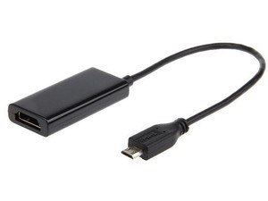 Adapter MHL(M)->HDMI(F)+USB Micro(BF)(5 PIN) 16cm Gembird