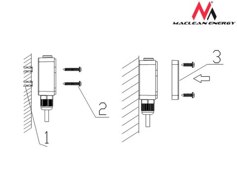 Czujnik zmierzchowy zewnętrzny 2300W MCE35 Maclean