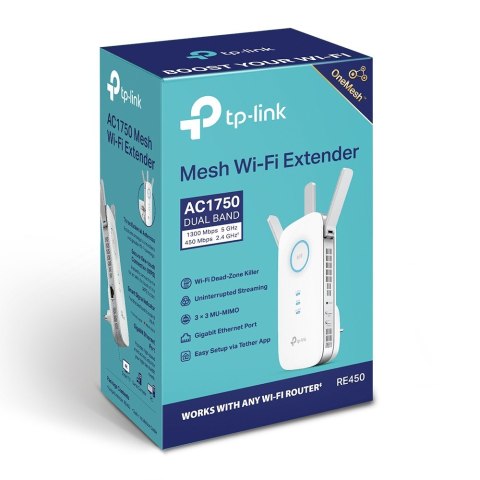 Wzmacniacz sygnału RE450 AC1750 Dual Band Wifi Range Ext TP-LINK