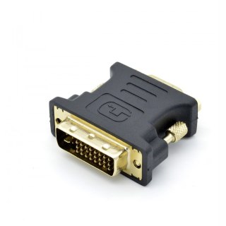 Adapter DVI M - VGA F pozłacany, 24+5/15 pin TB
