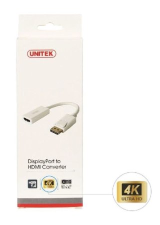 Adapter DisplayPort - HDMI 4K; Y-6332 BIAŁY Unitek