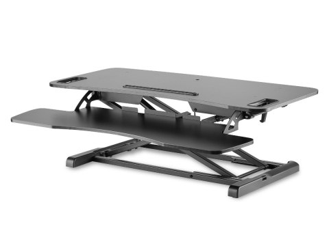 Ergonomiczna nakładka na biurko, powierzchnia robocza: 950x615x106-460mm, regulowana, czarna Digitus