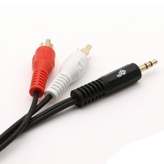 Kabel 3,5mm Mini Jack - 2x RCA M/M (chinch) 2,5m TB