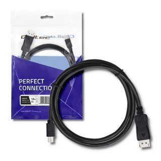 Kabel Mini DisplayPort v1.1/ DisplayPort v1.1 | 1080P | 1,8m Qoltec