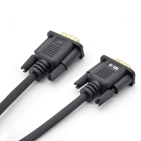Kabel VGA 15M-15M 1.8 m., czarny pozłacany TB