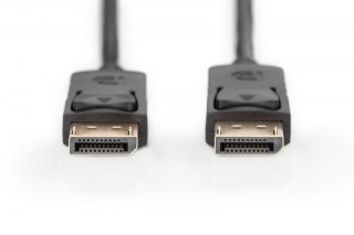 Kabel połączeniowy DisplayPort z zatrzaskami 4K 60Hz UHD Typ DP/DP M/M czarny 3m Digitus