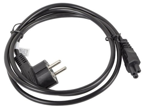 Kabel zasilający Laptop (MIKI) IEC 7/7 - IEC 320 C5 1.8M VDE czarny Lanberg