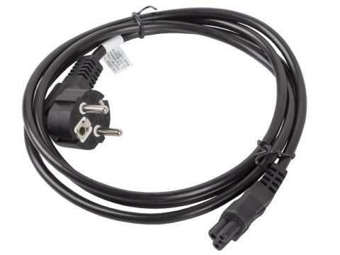 Kabel zasilający Laptop (MIKI) IEC 7/7 - IEC 320 C5 1.8M VDE czarny Lanberg