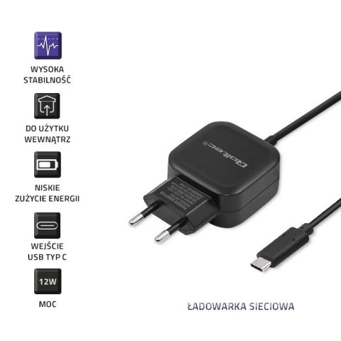 Ładowarka sieciowa 17W | 5V | 3.4A | USB + USB typ C Qoltec