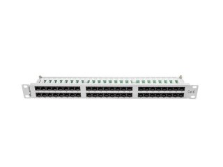 Patch Panel 48 Port 1U Kat.6 szary Lanberg