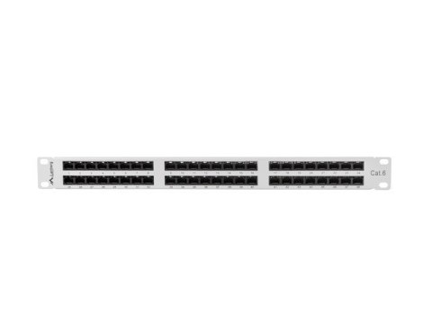Patch Panel 48 Port 1U Kat.6 szary Lanberg