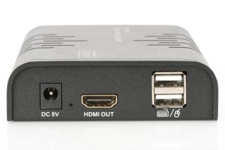 Przedłużacz/Extender KVM (HDMI+USB) do 120m po Cat.5e UTP lub IP, 1080p FHD 60Hz, audio (zestaw) Digitus