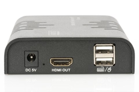 Przedłużacz/Extender KVM (HDMI+USB) do 120m po Cat.5e UTP lub IP, 1080p FHD 60Hz, audio (zestaw) Digitus