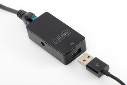 Przedłużacz/Extender USB 2.0 HighSpeed po skrętce Cat.5e/6 UTP, do 50m Digitus