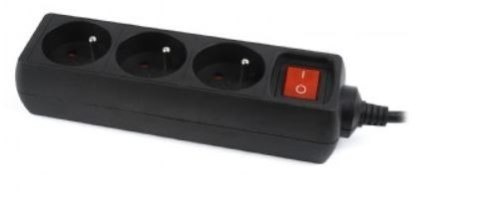 UPS listwa zasilająca 3FR/16A/C14/0.6m/czarna Gembird