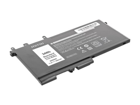 Bateria do Dell Latitude E5280, E5580 3000 mAh (34 Wh) 11.4 Volt Mitsu