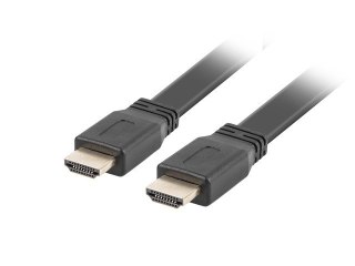 Kabel HDMI-HDMI M/M v2.0 5m czarny płaski Lanberg