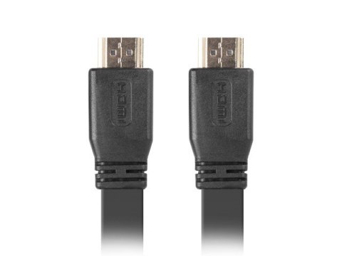 Kabel HDMI-HDMI M/M v2.0 5m czarny płaski Lanberg