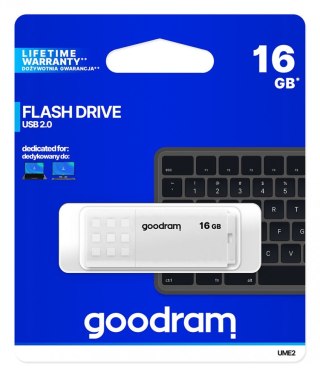 Pendrive UME2 16GB USB 2.0 Biały GOODRAM