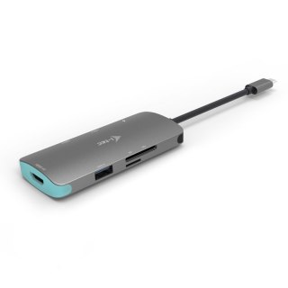 USB-C Metal Nano Stacja Dokująca 1x HDMI 4K Ultra HD 3840 x 2016 @ 30Hz 1x czytnik SD 1x czytnik micro SD 3x USB 3.0 1x USB-C P I-tec