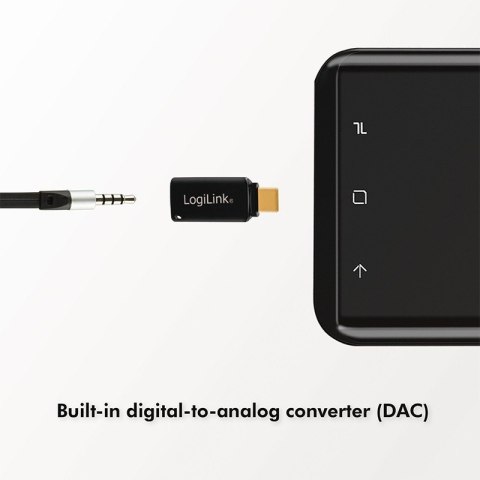Adapter USB-C do 3,5mm Audio - Mini jack LogiLink