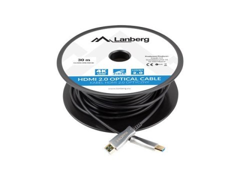 Kabel HDMI M/M v2.0 CA-HDMI-20FB-0300-BK 30m czarny Lanberg