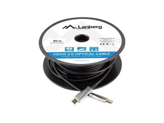 Kabel HDMI M/M v2.0 CA-HDMI-20FB-0800-BK 80m czarny Lanberg