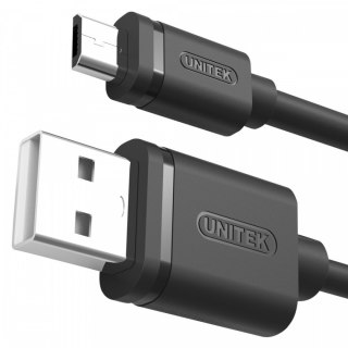 Kabel USB - microUSB 2.0, 2M, M/M; Y-C455GBK Unitek