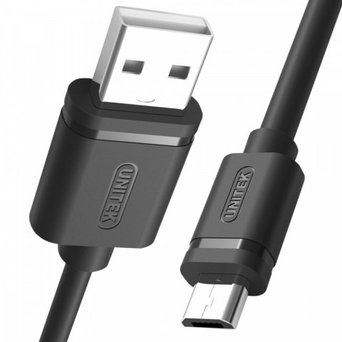 Kabel USB - microUSB 2.0, 2M, M/M; Y-C455GBK Unitek
