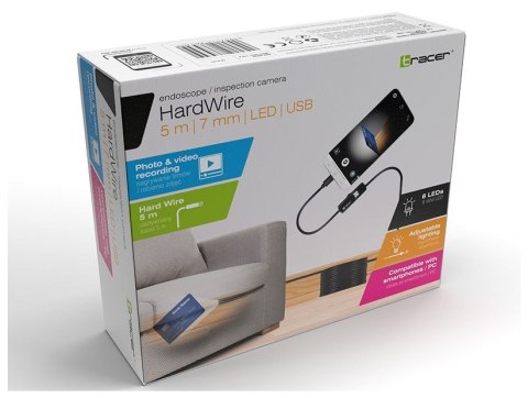 Kamera endoskopowa HardWire 5M 7MM LED USB Tracer