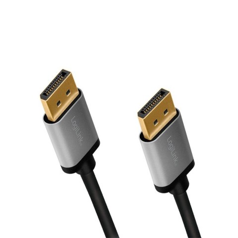 Kabel DisplayPort 4K/60 Hz,DP/M do DP/M aluminiowy 1m LogiLink
