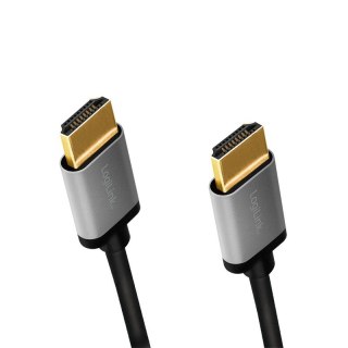 Kabel HDMI 4K/60Hz, aluminium 2m Czarny LogiLink