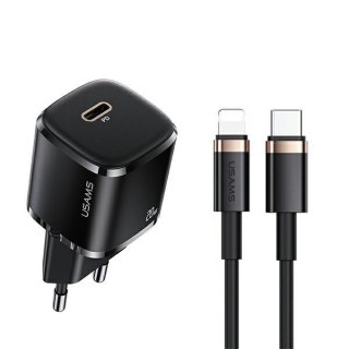 Ładowarka sieciowa 1xUSB-C T36 20W + kabel Lightning PD3.0 Fast Charging USAMS