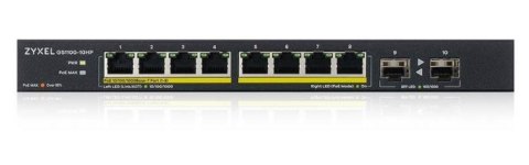 Przełącznik GS1100-10HP-EU0102F 120W PoE 8xGigabit 2xFiber Uplilk Switch Zyxel