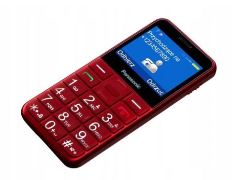 Telefon dla seniora KX-TU155 czerwony Panasonic