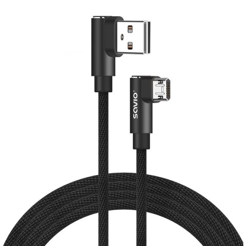 Kabel z dwustronnym złączem USB Micro USB - USB A 2m, CL-162 Savio