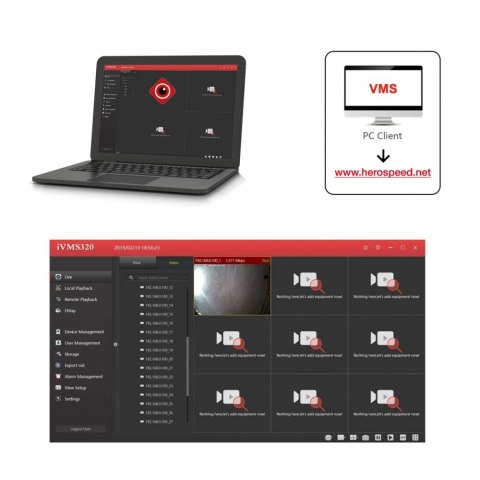 Kamera kopułkowa sieciowa IP IPC PoE 5MPx MCTV-515 Maclean