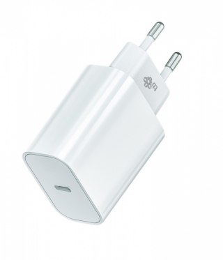 Ładowarka sieciowa USB C 20W Power Delivery biała TB