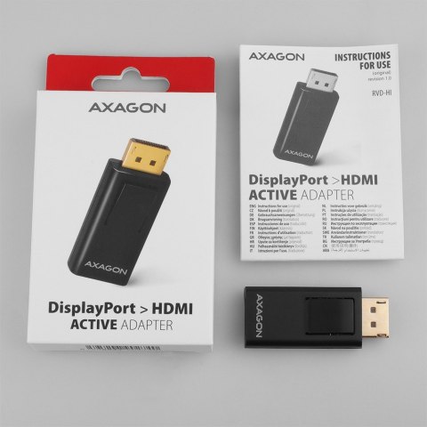 RVD-HI Adapter aktywny DisplayPort -> HDMI FullHD AXAGON