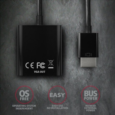 RVH-VGN Adapter HDMI -> VGA FULLHD 1920*1200 AXAGON