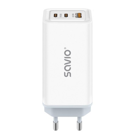Ładowarka sieciowa USB GaN 65W, Quick Charge 4.0, Power Delivery 3.0, LA-07 Savio