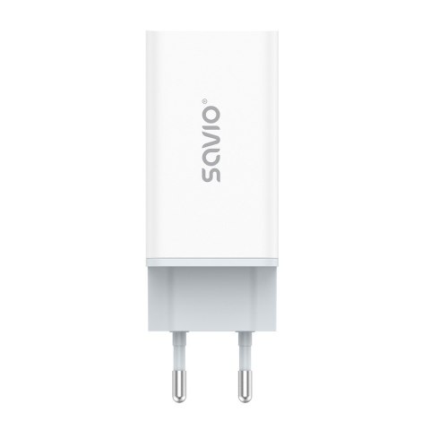 Ładowarka sieciowa USB GaN 65W, Quick Charge 4.0, Power Delivery 3.0, LA-07 Savio