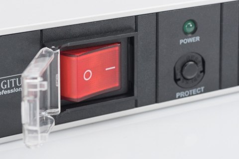 Listwa zasilająca PDU 19" Rack, 7x gniazdo schuko, 2.0m, 1x wtyk unischuko, 16A, wł./wył., zabezpieczenie przeciążeniowe, profil Digitus