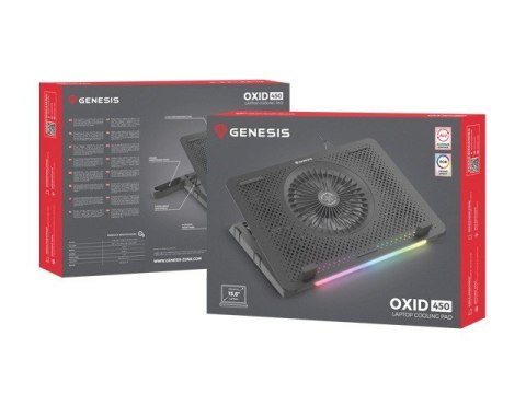 Podstawka pod notebook Genesis Oxid 450 RGB 15.6'' Natec