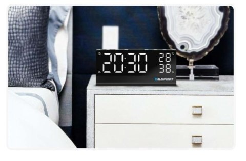 Radiobudzik CR10ALU FM PLL z wbudowanym czujnikiem temperatury i wilgotności Blaupunkt