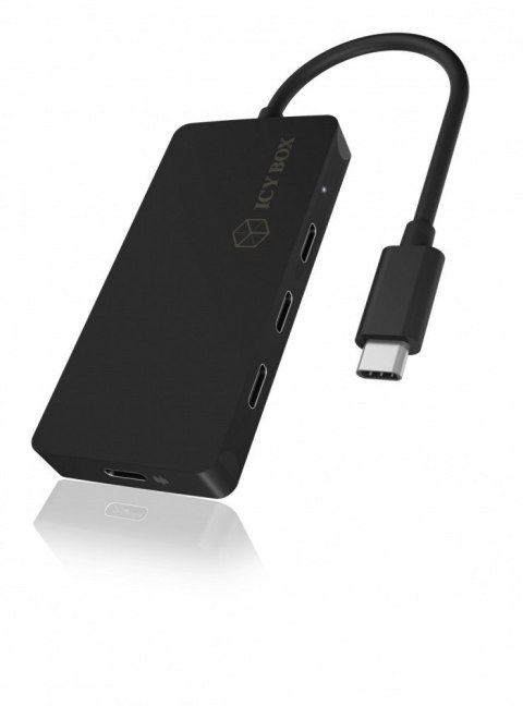 Hub IB-HUB1429-CPD 4x TYPE-C HUB USB, 3x TYPE-C, 1x TYPE-C PD do 100 Watt IcyBox